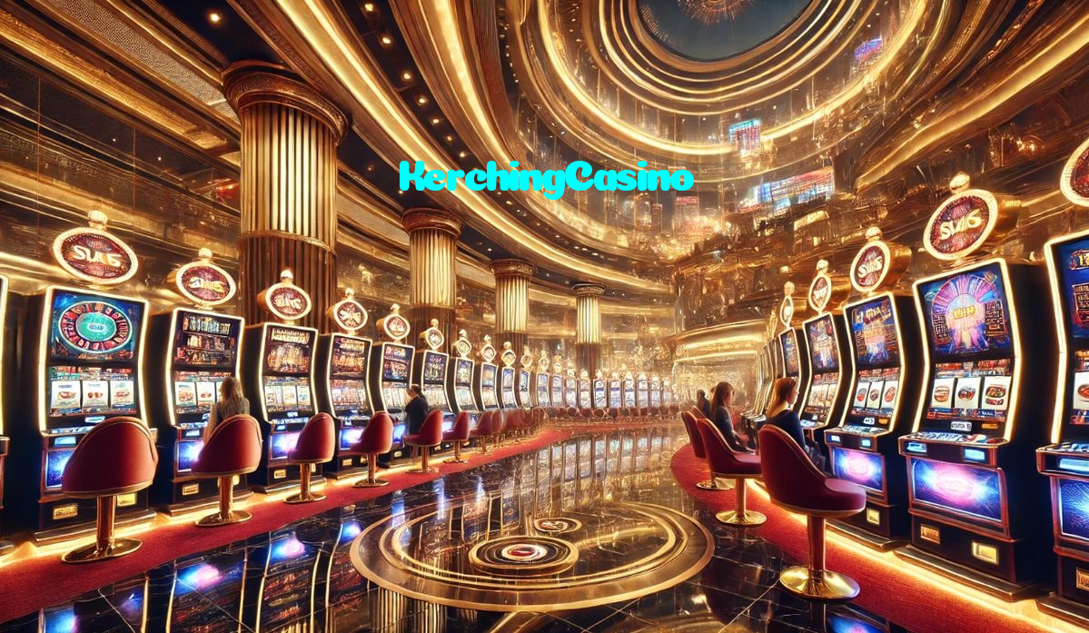 KerchingCasino casino presented on mobile device in Pakistan with slots and live games